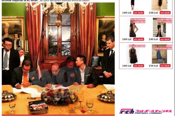 ベルルスコーニと中国人富豪がミラン売却で合意した瞬間の写真が流出？