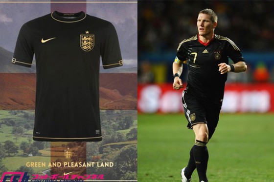 王者ドイツにあやかって イングランド代表が新たなアウェイユニフォームに黒を初めて採用か フットボールチャンネル