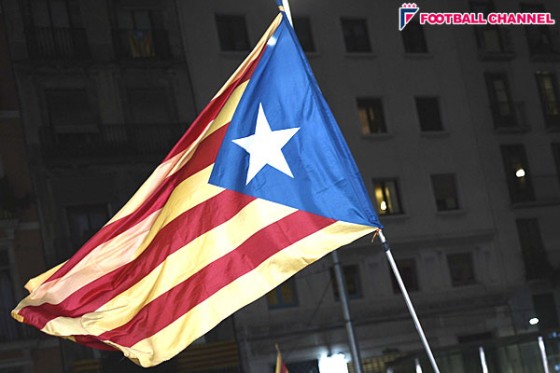UEFA、バルサに540万円の罰金処分。ファンがカタルーニャ州旗掲げる