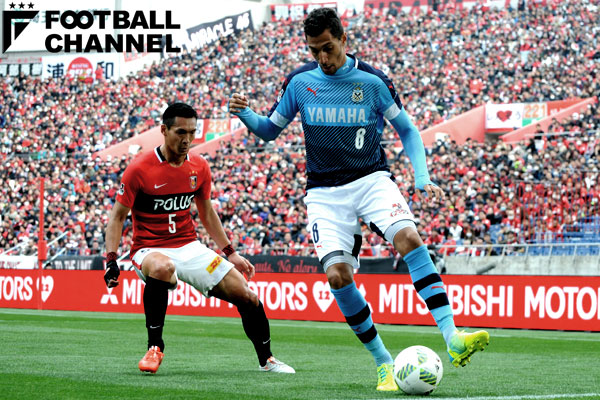 浦和戦決勝ゴールの磐田fwジェイ 名波監督が語る一流の凄味 槙野はジェイにくっつかれちゃってる フットボールチャンネル