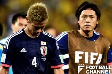 ザックジャパンの中心選手だった本田圭佑（左）と遠藤保仁（右）