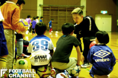 宮城県大崎市でサッカースクールを開催した小林祐希
