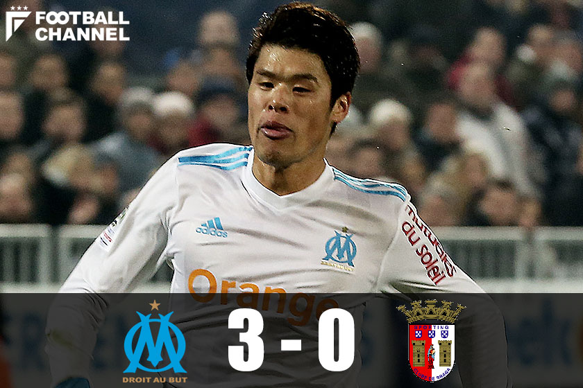 酒井宏樹 2戦連続アシスト マルセイユはホームでブラガに3発快勝 フットボールチャンネル