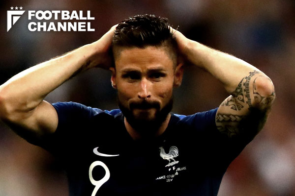 フランスfwジルー 頭部大流血で脳震とうの懸念も W杯出場に影響は フットボールチャンネル