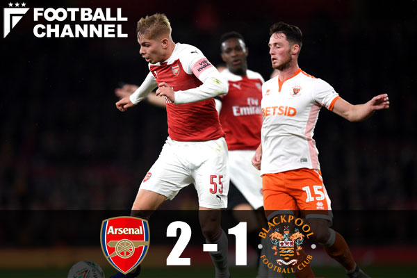 アーセナル 退場者出すも18歳の決勝ゴールで3部相手に辛勝 リーグ杯ベスト8進出 フットボールチャンネル