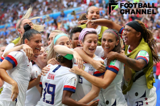 アメリカ女子代表がワールドカップ2連覇達成 欧州王者オランダを2 0で下し4度目の栄冠 女子w杯 フットボールチャンネル