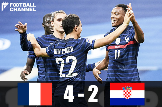 フランス代表 4 2でクロアチア代表を撃破 18年w杯決勝と同じスコアに Uefaネーションズリーグ フットボールチャンネル
