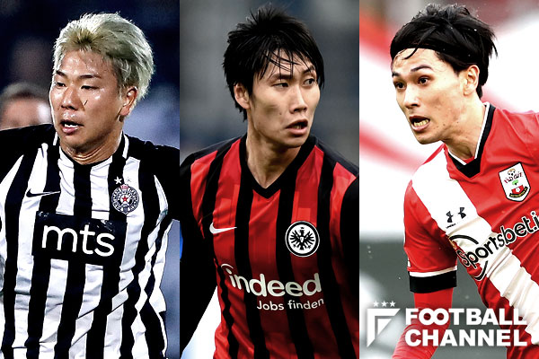 鎌田大地、南野拓実、浅野拓磨がAFC週間MVP候補に。それぞれ欧州でゴールなど活躍