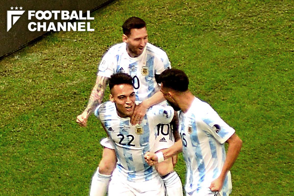 メッシの冷静な落としから最後はラウタロ アルゼンチンを決勝に導く見事な一撃 コパ アメリカ21 動画付き フットボールチャンネル