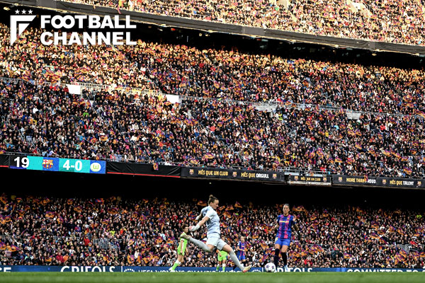 欧州女子サッカーの盛り上がりが凄い バルセロナがまたも9万人超の世界史上最多観客数更新 フットボールチャンネル