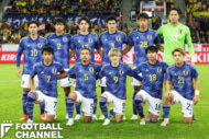 国際親善試合、エクアドル代表戦でのサッカー日本代表のチーム写真