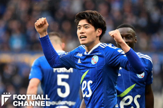 明暗分かれる？ パリ五輪世代サッカー日本代表、海外組6人の現状（2）リーグデビューを飾ったアジャクシオ戦でゴールを決めた鈴木唯人