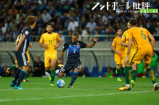 2017年、オーストラリア代表戦でゴールを決めた日本代表MF井手口陽介