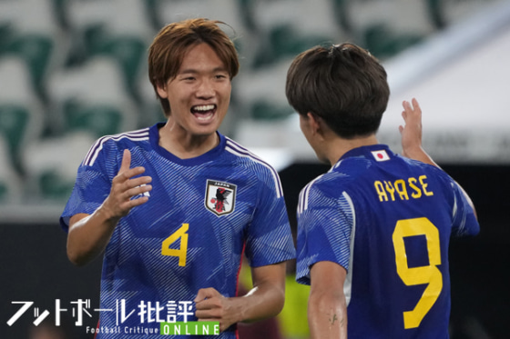 サッカー日本代表DF板倉滉とFW上田綺世