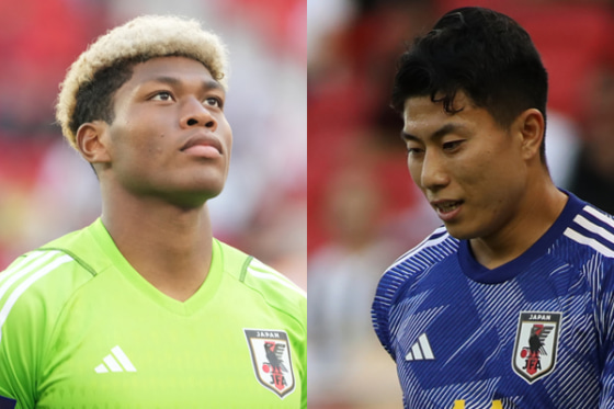 サッカー日本代表GK鈴木彩艶とFW細谷真大