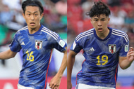 サッカー日本代表の毎熊晟矢と中山雄太