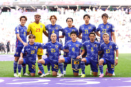 イラン代表と対戦するサッカー日本代表