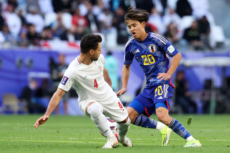 イラン代表戦に出場したサッカー日本代表の久保建英