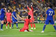 タイ代表に勝利した韓国代表