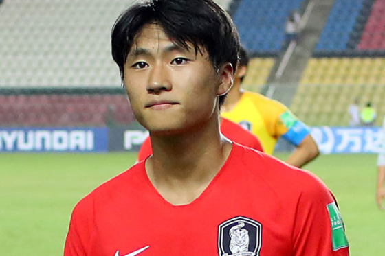 U-23韓国代表のジョン・サンピン