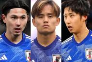 最高額は誰だ！？ サッカー日本代表、最新メンバー市場価値ランキング1〜10位