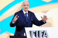 国際サッカー連盟のジャンニ・インファンティーノ会長
