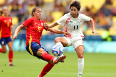 パリ五輪でスペイン女子代表と対戦するなでしこジャパン(日本女子代表)
