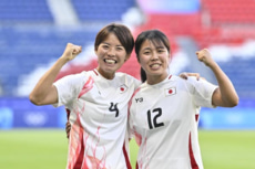 なでしこジャパンの谷川萌々子と熊谷紗希