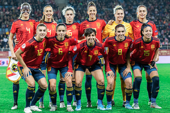 なでしこジャパンと対戦するサッカースペイン女子代表