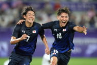 ゴールを決めた山本理仁