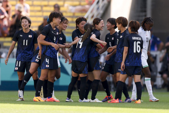 パリ五輪でナイジェリア女子代表と対戦したなでしこジャパン(日本女子代表)