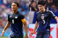 シント＝トロイデンVV（STVV）に所属するDF谷口彰悟とMF 藤田譲瑠チマ