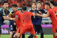 中国戦のサッカー日本代表