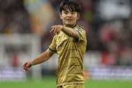 ソシエダの先制ゴールを決めたサッカー日本代表MF久保建英