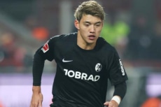 フライブルクに所属するサッカー日本代表MF堂安律