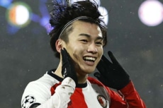 フェイエノールトに所属するサッカー日本代表FW上田綺世