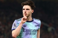 アーセナルに所属するサッカーイングランド代表MFデクラン・ライス