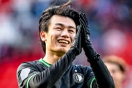 フェイエノールトに所属するサッカー日本代表FW上田綺世