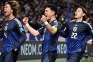 バーレーン戦に勝利したサッカー日本代表