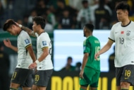 サウジアラビア戦で敗れた中国代表