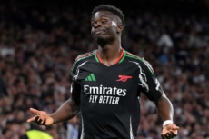 アーセナルに所属するサッカーイングランド代表FWブカヨ・サカ