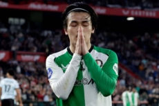 フェイエノールトに所属するサッカー日本代表FW上田綺世