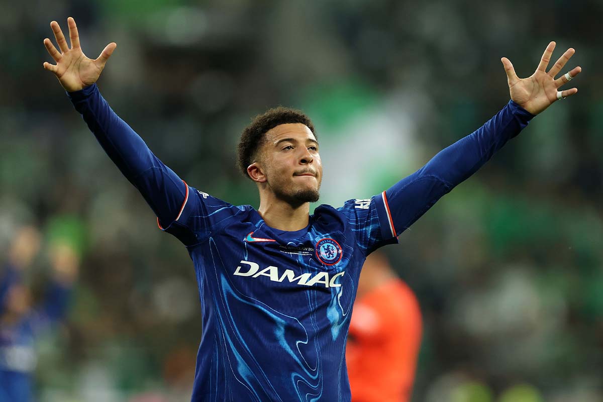 チェルシーに所属するサッカーイングランド代表FWジェイドン・サンチョ
