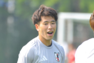 サッカー日本代表FW山田新
