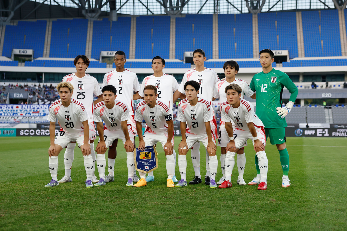 中国戦に臨んだサッカー日本代表