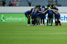サッカー日本代表 円陣