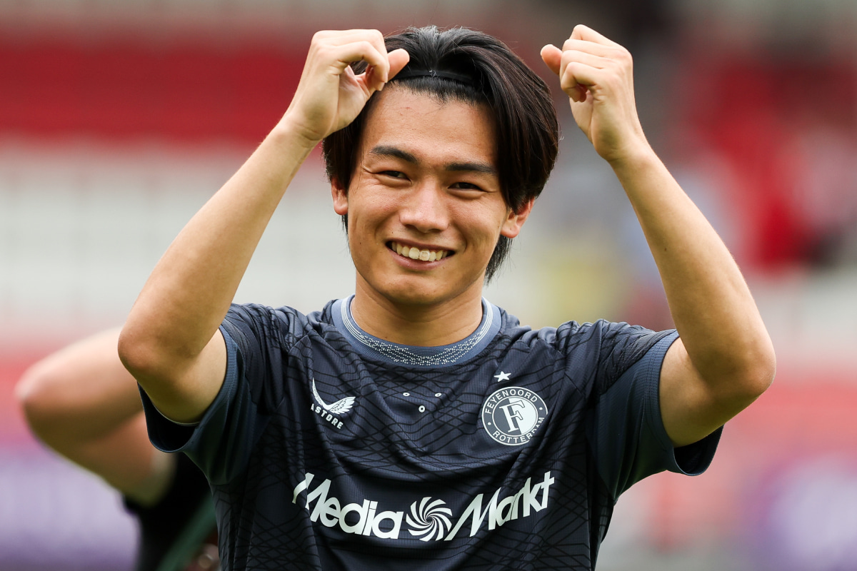 フェイエノールトに所属するサッカー日本代表FW上田綺世