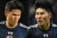 サッカー日本代表の渡辺剛と鈴木淳之介