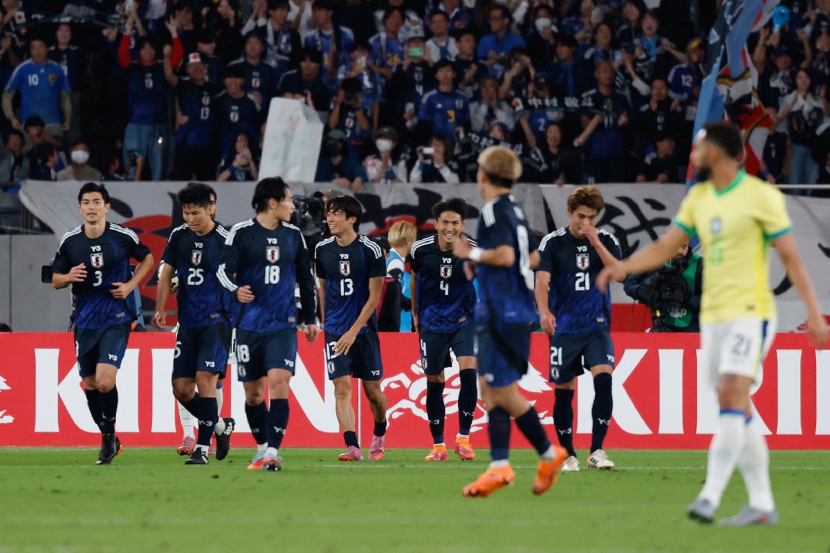 ブラジル代表に勝利したサッカー日本代表