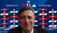 なでしこジャパン　ニルス・ニールセン監督　オンライン会見スクリーンショット